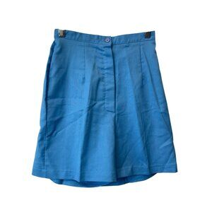 Vintage 80s Paddle & Saddle High Rise Shorts Size 7/8 Pleated Blue Deadstock NEW